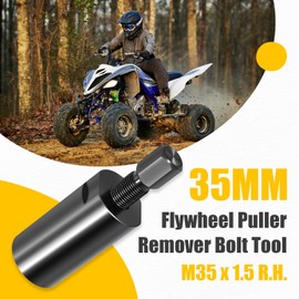 usvehj 35mm Flywheel Puller Remover Bolt Tool M35x1.5 R.H. Right Hand, fit for Yamaha Big Bear 350 400, Bruin 350, Grizzly 350 400 450 550 660 700, Kodiak 400 450, Raptor 350 700 700R, Moto 4