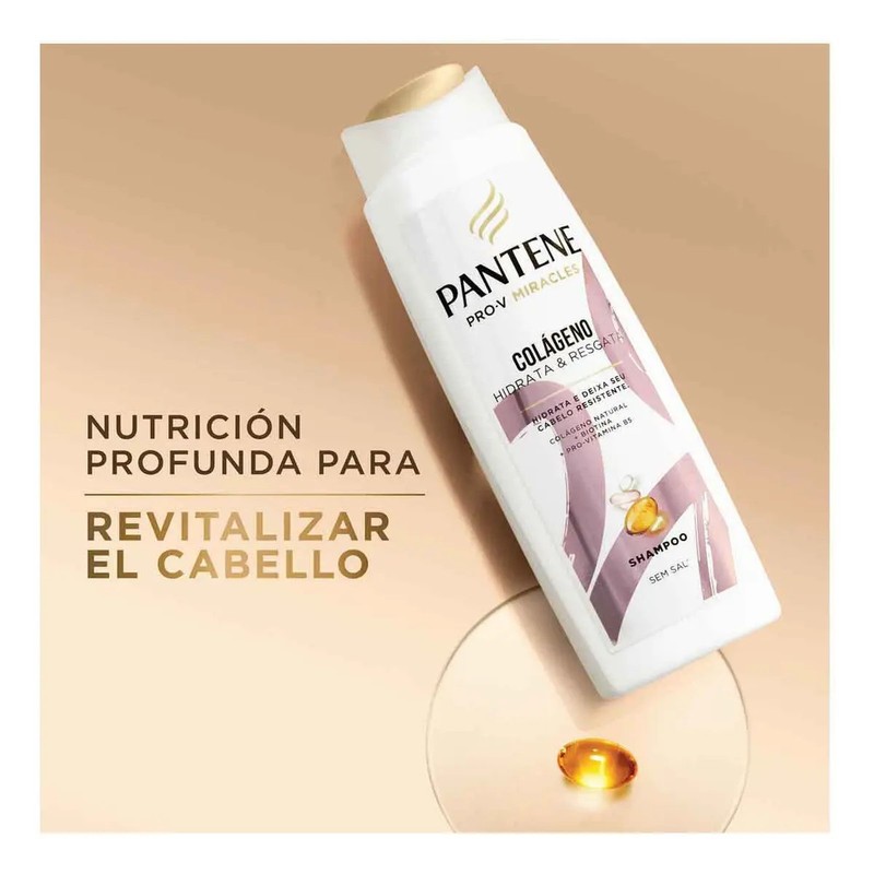 Shampoo Pantene Pro-V Miracles Colágeno Nutre Revitaliza Nutritivo 300 ml