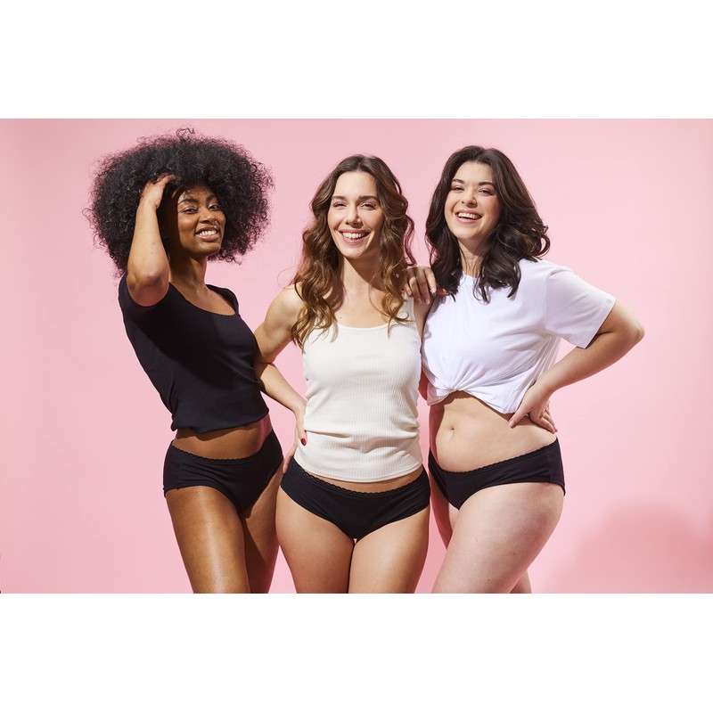 Love & Green - Menstruationsshorts, waschbar, ökologisch, Bio-Baumwolle – Größe