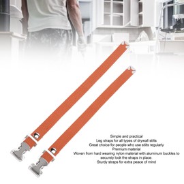 Adjustable Stilts Straps Replacement Kit - 4Pcs Nylon & Aluminum Alloy Foot Bands with Screws & Spacers for Clown Shows, Street Parades & Indoor Use