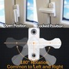 2PCS Sash Jammers Extra Security Locks White Sash Blocker Strong
