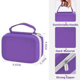 PAIYULE Kids Camera Bag for Uleway/for GlobalCrown/for Gofunly for Grepro/for Ushining Mini Digital Camera, Instant Cameras Protective Case Carry Bag Holder for Printing Paper (Case Only), Deep Purple