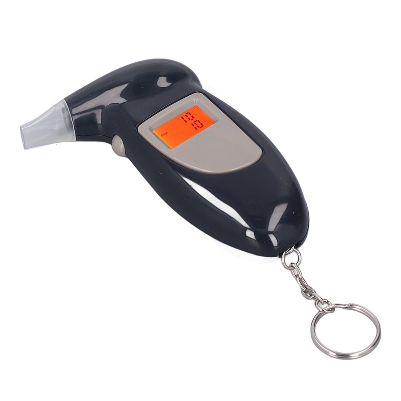 Alcohol Tester Professional LED Digital Keychain Breath Alcohol Detector Audible