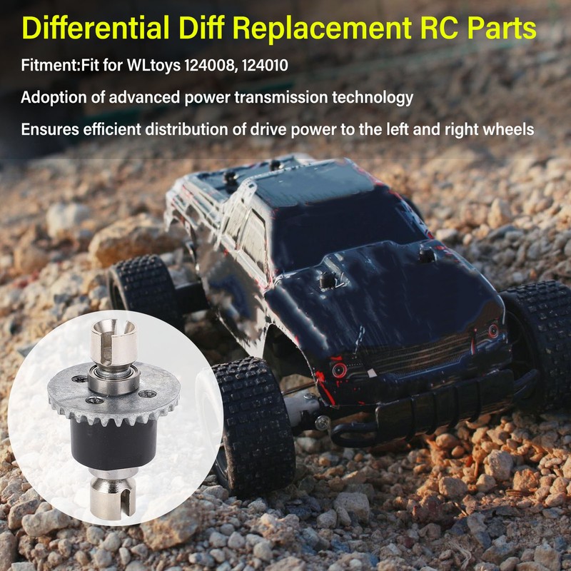 RC Car Differential Gear Accurate Balance Control Differential Diff Replacement
