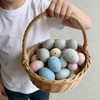 16 pcs Plastic Easter Eggs Decor,2.4in Easter Speckled Eggs for