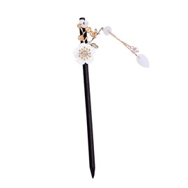Baluue Flower Hair Stick Vintage Tassel Design Elegant Hairpin for Weddings Parties and Special Occasions Retro for Hair Decoration