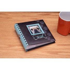 Malden International Designs Woof Photo Album, 80-4x6, Blue