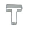 R&M Letter T Cookie Cutter in Durable, Economical, Tinplated Steel