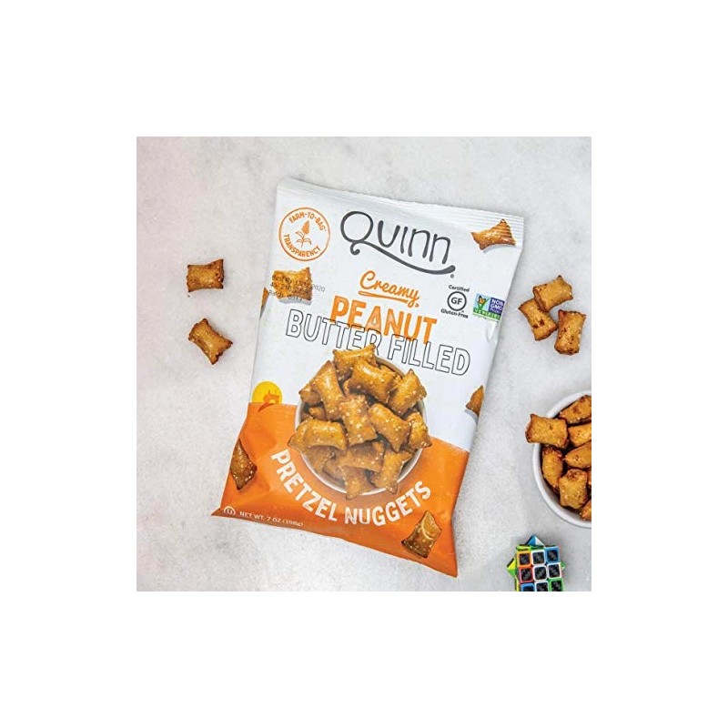 Quinn 7 Ounce Peanut Butter Pretzel Nuggets Gluten Free Dairy