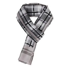 WANYING men's silk scarf faux silk spring autumn double-sided men's scarf casual business -