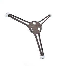 SDTC Tech 1-Pack Microwave Oven Turntable Ring Glass Plate Tray Triple Arm Rotating Support with Wheels (Arm Length 3.54" / 9 cm)