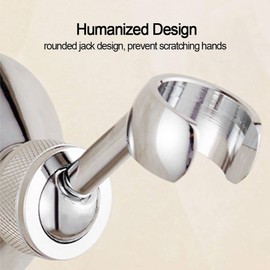 Shower Head Holder, Queta Adjustable Cooper Shower Bracket Chrome Plated Handheld Shower Wall Bracket for Standard Shower Hose