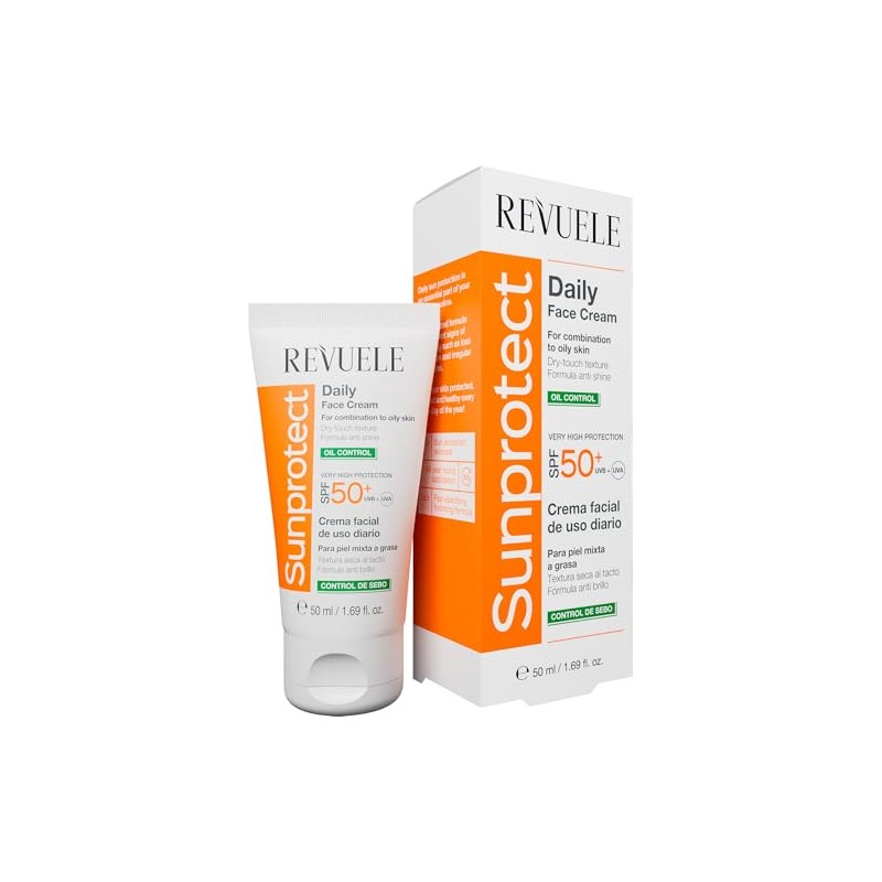 Revuele Oil Control Sun Protect Daily Face Cream for Combination