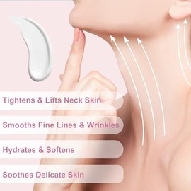 Crema Reafirmante Para El Cuello Con Gua Sha, Crema Reafirmante Para Piel Arrugada, Crema Hidratante Y Reafirmante Para Líneas De Expresión Y Flacidez