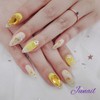 ❣️ Sunflower 2 Handmade Nail Tips ✨ - Long Ballerina
