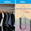 Daily Treasures Magic Metal Hangers Space Saving with 10 Hanger
