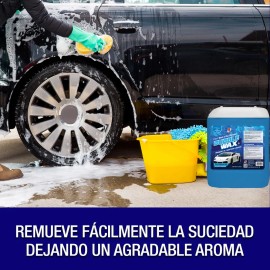 Shampoo Espumante 2 En 1 Con Cera Para Autos Y Motos pH Neutro 10l