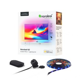 Nanoleaf 4D - TV LED Backlight with Camera, TV Backlight Sync to Screen, Smart Addressable Gradient Lightstrip Kit, App & Voice Control, Trimmable for Home Decor & Gaming (Up to 85" TVs and Monitors)