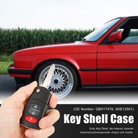 X AUTOHAUX 2pcs Car Replacement Keyless Remote Key Fob Shell Case for Mazda 2 3 5 Cx-7 Cx-9 BGBX1T478 3 Key Button Black