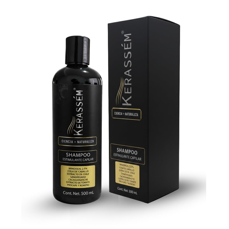 Shampoo Capilar Kerassém® con Extractos Botánicos | Romero, Cola de