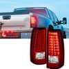 munirater 1 Pair Tail Lights Assembly Red Lens Left and