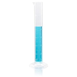 Globe Scientific 3703-50 Diamond Essentials PMP Graduated Measuring Cylinder, Class B, Tall Form, 50ml Capacity
