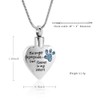 QGJNSGC Pet Cremation Jewellery Stainess Steel Heart Urn Necklace for