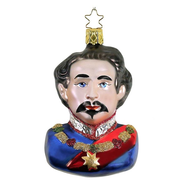 Inge-glas Christmas Hanger King Ludwig II Bust