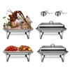 Chafing Dishes for Buffet, 9QT [Large Size and Sturdy] Heating