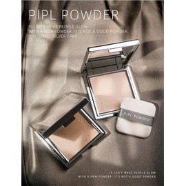 PIPL Bare Skin Pressed Powder, Powder Foundation, Compact, Increases Transparency, Waterproof, Long Lasting, Oil Absorption, Covers Pores, Dullness, Redness, Acne Marks, Puff Filled (01# Natural Skin