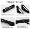 2 Pack 12 Inch Folding Shelf Brackets, OBYFGILY Heavy Duty