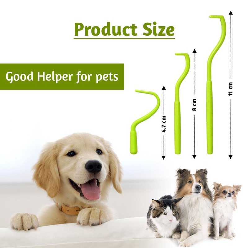 adam & eesa 3 Pcs Tick Remover Tool for Cats