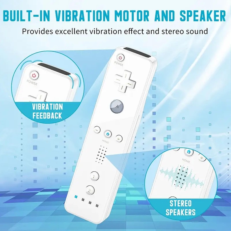Wii Remote Controller,Wii Controller With Nunchuck Compatible with Wii/Wii U