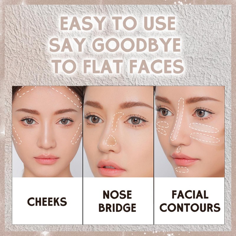 Coffee-coloured palette foundation, Natural-Looking Makeup Palettes, Multi-Use Face Shadow 3D