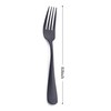 Matte Black Dinner Fork, GoGeiLi Stainless Steel Satin Finish 8.0-inch