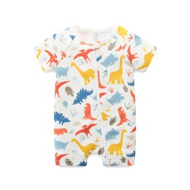 Bibimom Toddler Jumpsuit 6-9 Months Dinosaur Printed Spring Summer Fall Photography Outfits boy