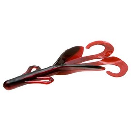 Zoom Bait Brush Hog Bait-Pack of 8 (Red Shad, 6-Inch)