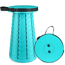 Hesanzol Upgraded Collapsible Stool for Adults, Portable Telescoping Stool Foldable Seats Retractable Stool for Camping Garden Hiking Travel, Adjustable Telescopic Stool Max Load 400lbs