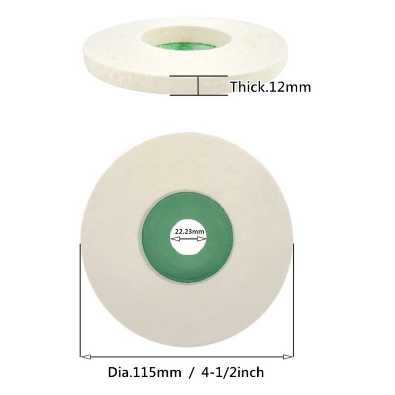 FINGLEE DT 115 mm Angle Grinder Wool Buffing Disc Flex