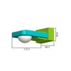 UKEW Outdoor Black IP65 360° Degree Dual Mount Wall or