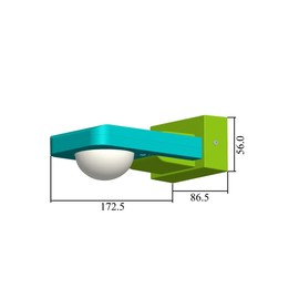 UKEW Outdoor Black IP65 360° Degree Dual Mount Wall or Ceiling PIR Motion Sensor Switch With Manual Override