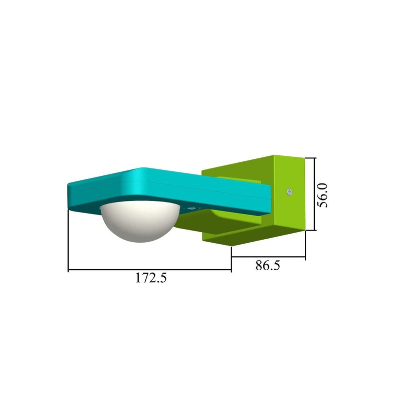 UKEW Outdoor Black IP65 360° Degree Dual Mount Wall or