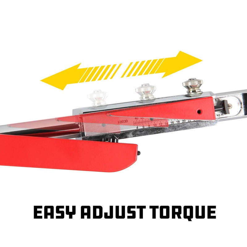 Powerbuilt 1/2 Inch Drive Torque Wrench Deflecting Beam, Accurate Torque