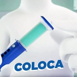 Pato Limpiador De Baños En Gel Pato Discos Activos Brisa De Mar Aplicador + 6 Discos