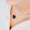 Lebensquelle Plus Heart Pendant Made of Sparkling Blue Stone 2