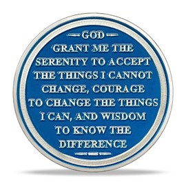 2 Month Sobriety Coin Gifts | Pouring Wine Sobriety AA Coins - HA AA Chip Medallion with Serenity Prayer | Narcotics Alcoholics Anonymous Gifts for Anniversary Year for Men & Women in Recovery