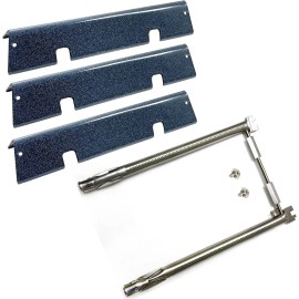 For Weber, Weber Spirit I & II 200 with Front Control, Spirit E210, E220, S210, S220 7635 Flavorizer Bars and 69785 Grill Burner Tubes for Weber Spirit I & II 200
