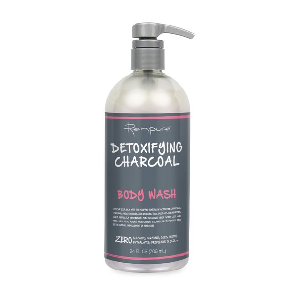Renpure Detoxifying Charcoal Body Wash, 24 Ounce