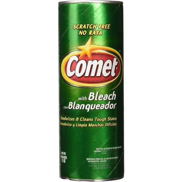 Comet Cleaner with Bleach Powder 21-Ounces | Scratch-Free | (2-Units)