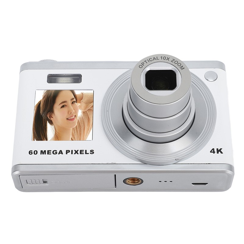 4K Digital Camera Dual HD IPS Screen 10x Optical Zoom